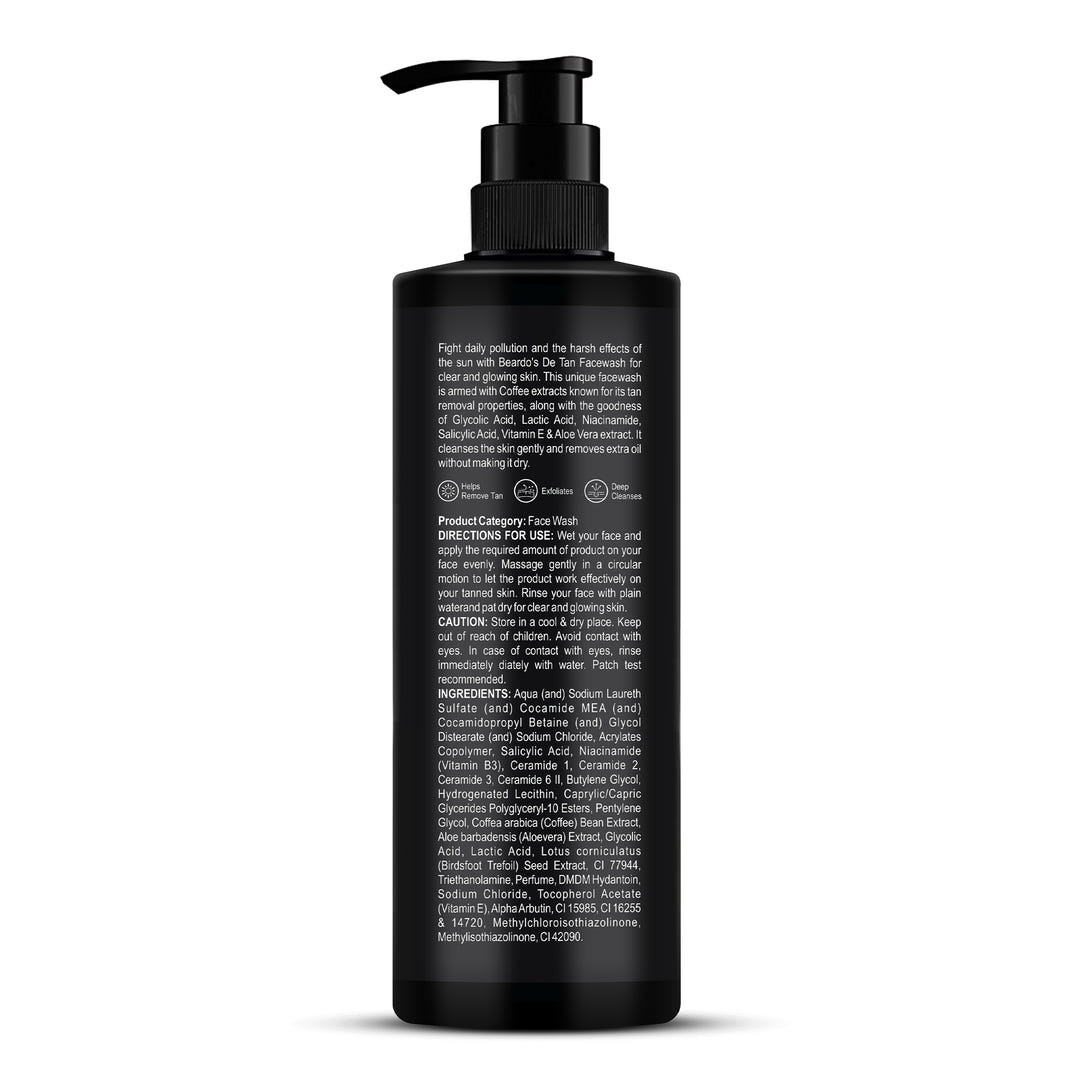 Beardo De-Tan Facewash for Men (200ml) – grooming results and lifestyle