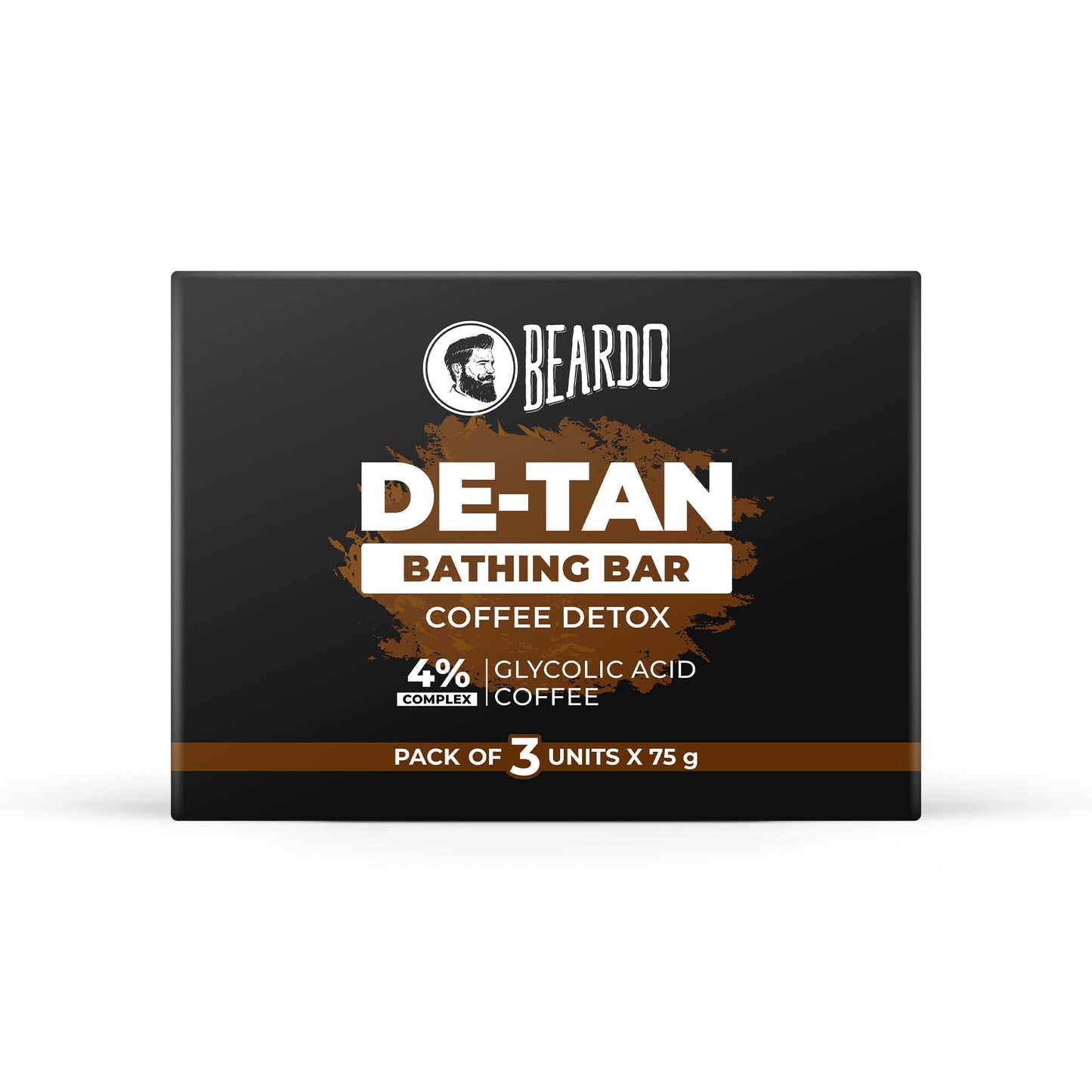 Beardo De-Tan Coffee DeTox Bathing Bar (Pack of 3x75g)