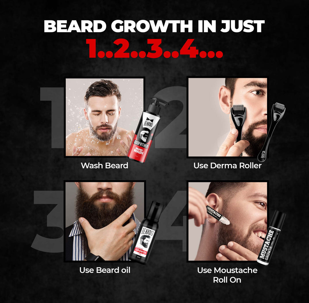 Beardo Don Beardo's Beard Growth Pro Kit – how to use