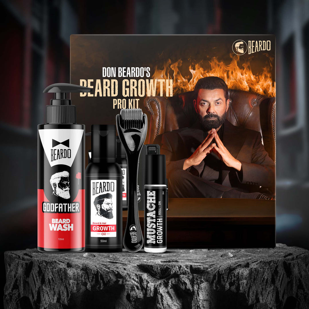 Beardo Don Beardo's Beard Growth Pro Kit – grooming combo set for men