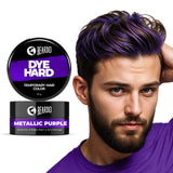 Beardo Dye Hard Temporary Hair Color Metallic Purple (25g) – temporary hair color for men