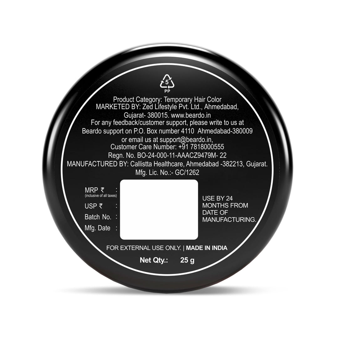 Beardo Dye Hard Temporary Hair Color Metallic Purple (25g) – grooming results and lifestyle