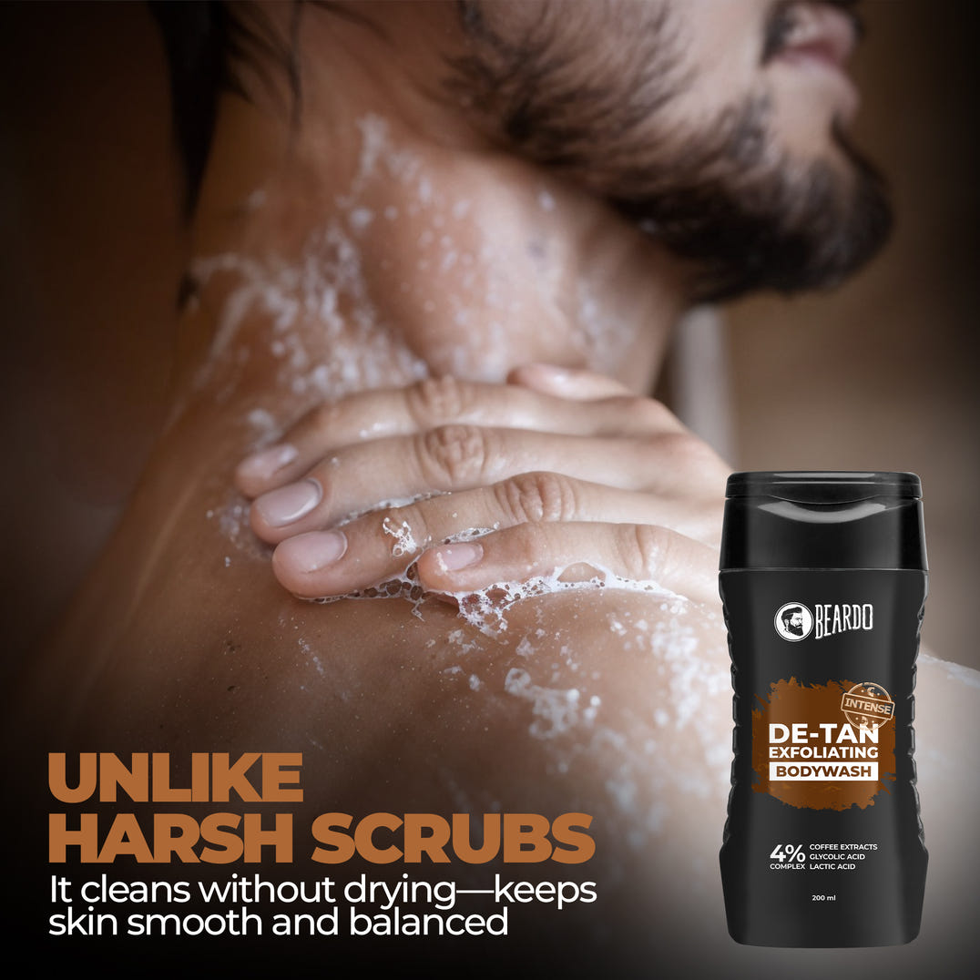 Beardo De-Tan Exfoliating Bodywash – grooming results and lifestyle