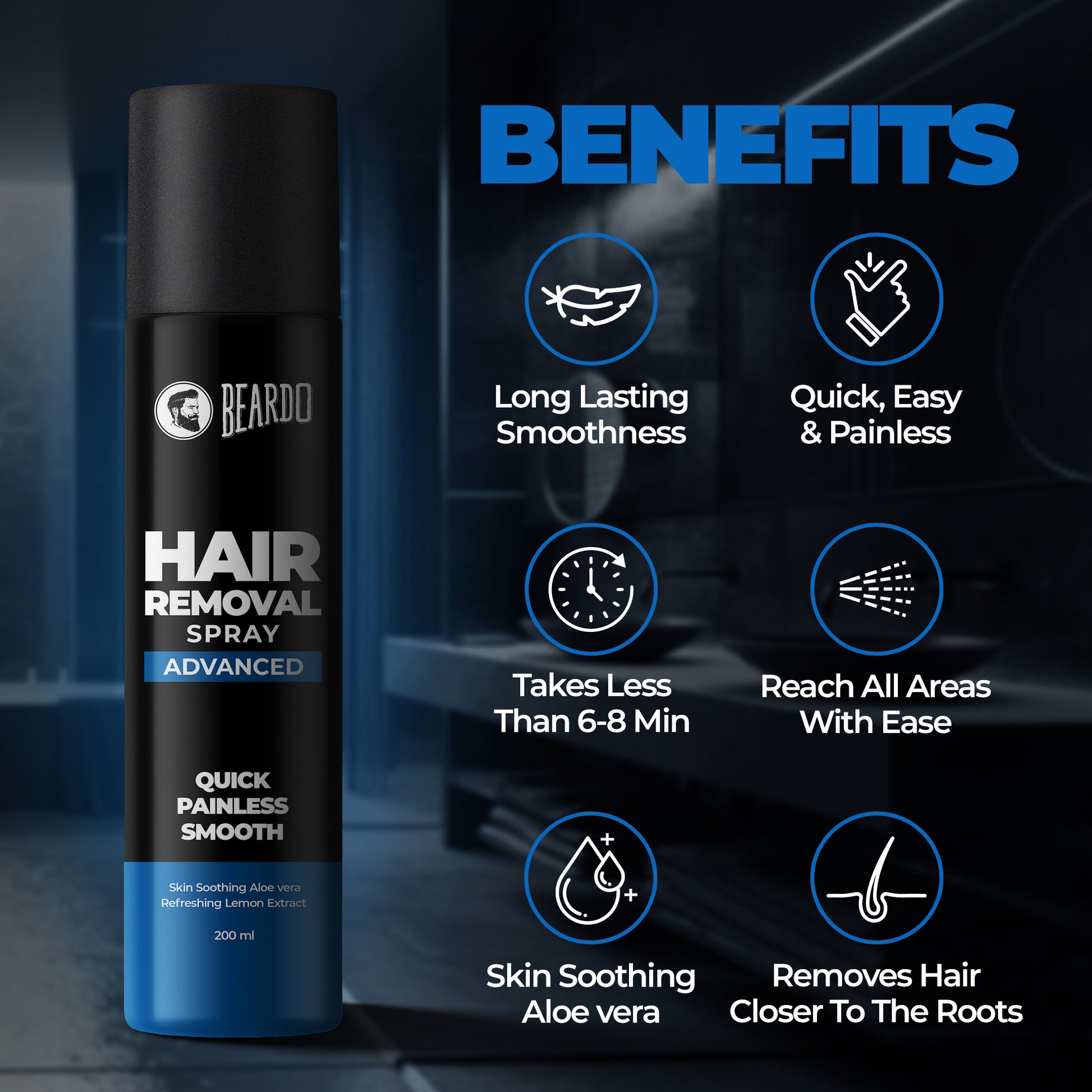 Beardo Hair Removal Spray Advanced (200ml)