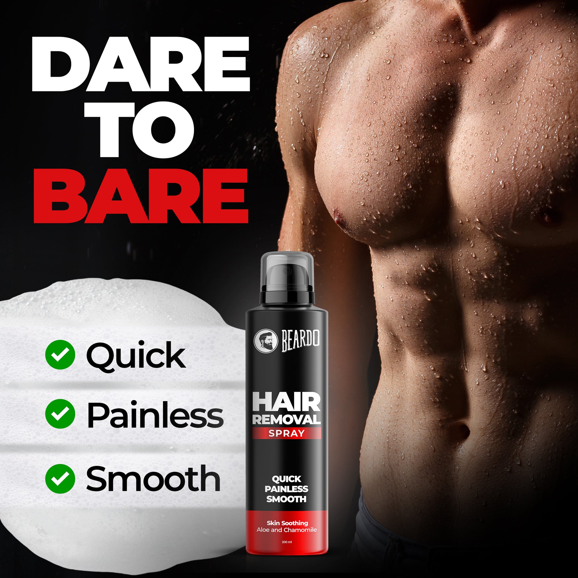 male body hair removal, men's body hair. painless hair removal for men