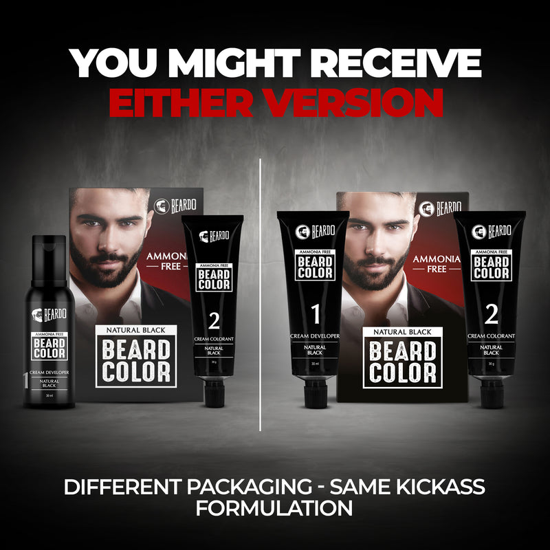 Beard Color for Men - Natural Black