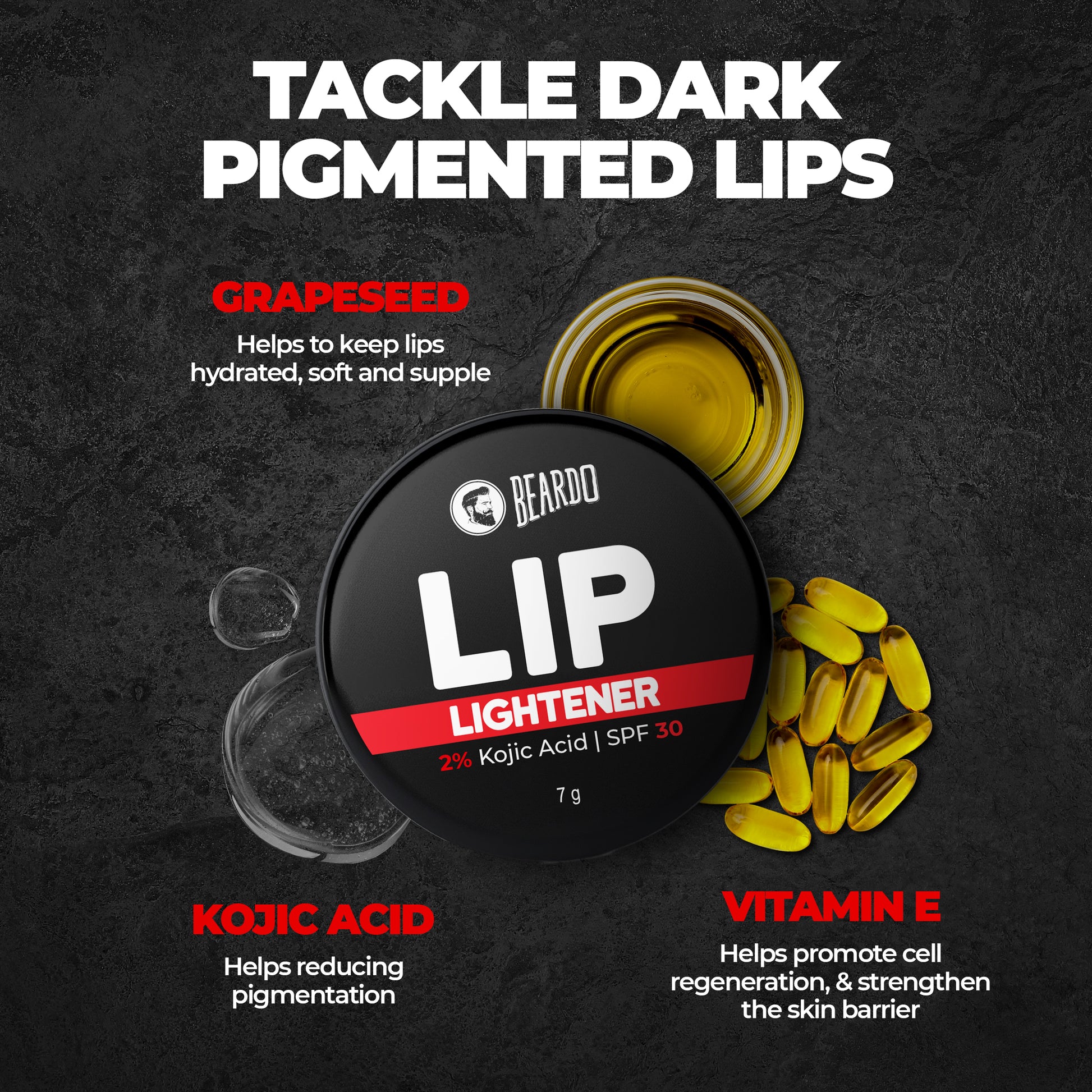 Beardo Lip Lightener For Men (2x7g)