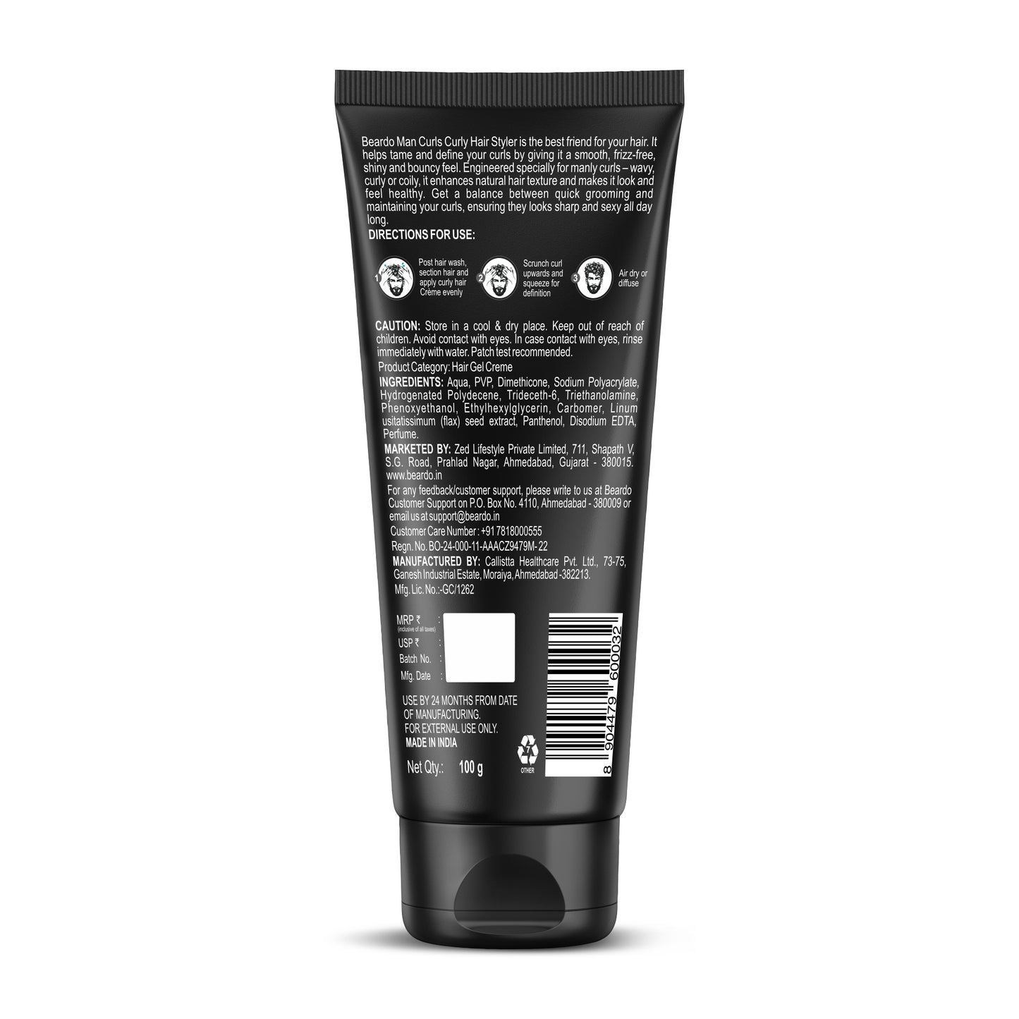 Beardo Man Curls Curly Hair Styler (100g)