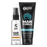Beardo Man Curls Combo – grooming combo set for men