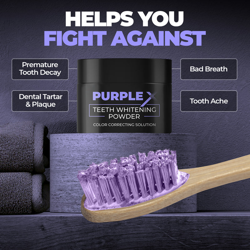 Purple X Teeth Whitening Powder (50g)
