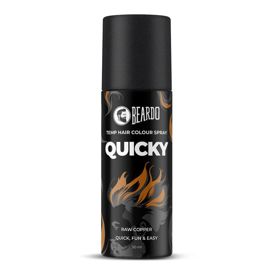 Beardo Quicky Temp Hair Color Spray Raw Copper (50ml) – temporary hair color for men