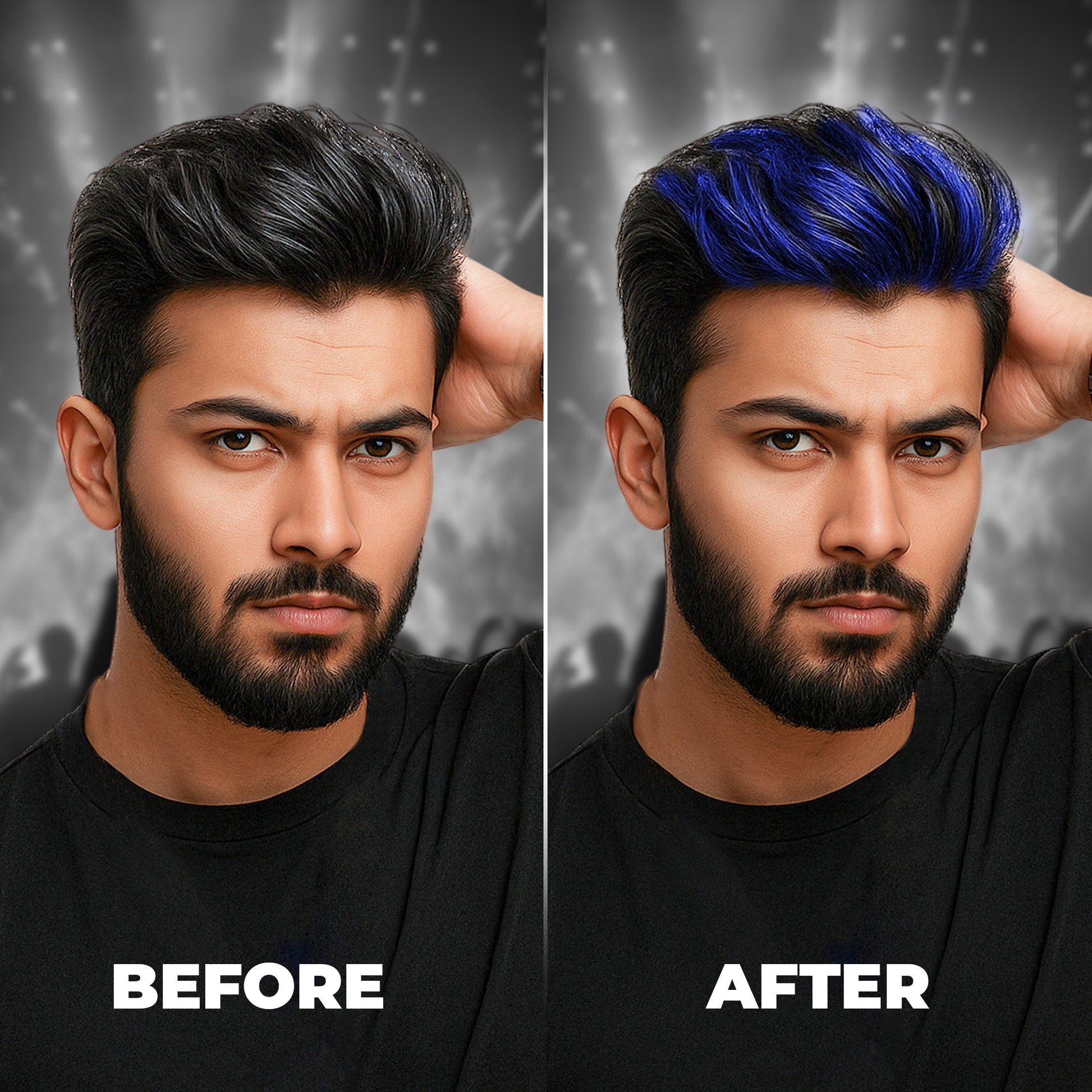 Beardo Quicky Temp Hair Color Spray Blue Edge (50ml)
