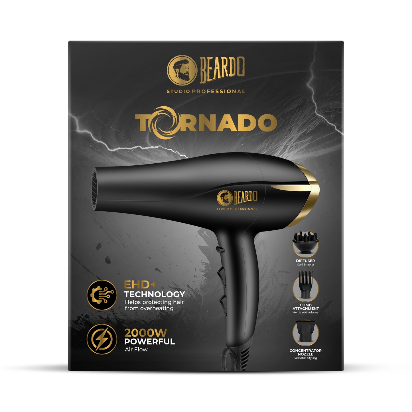 Beardo Studio Professional Tornado Hair Dryer