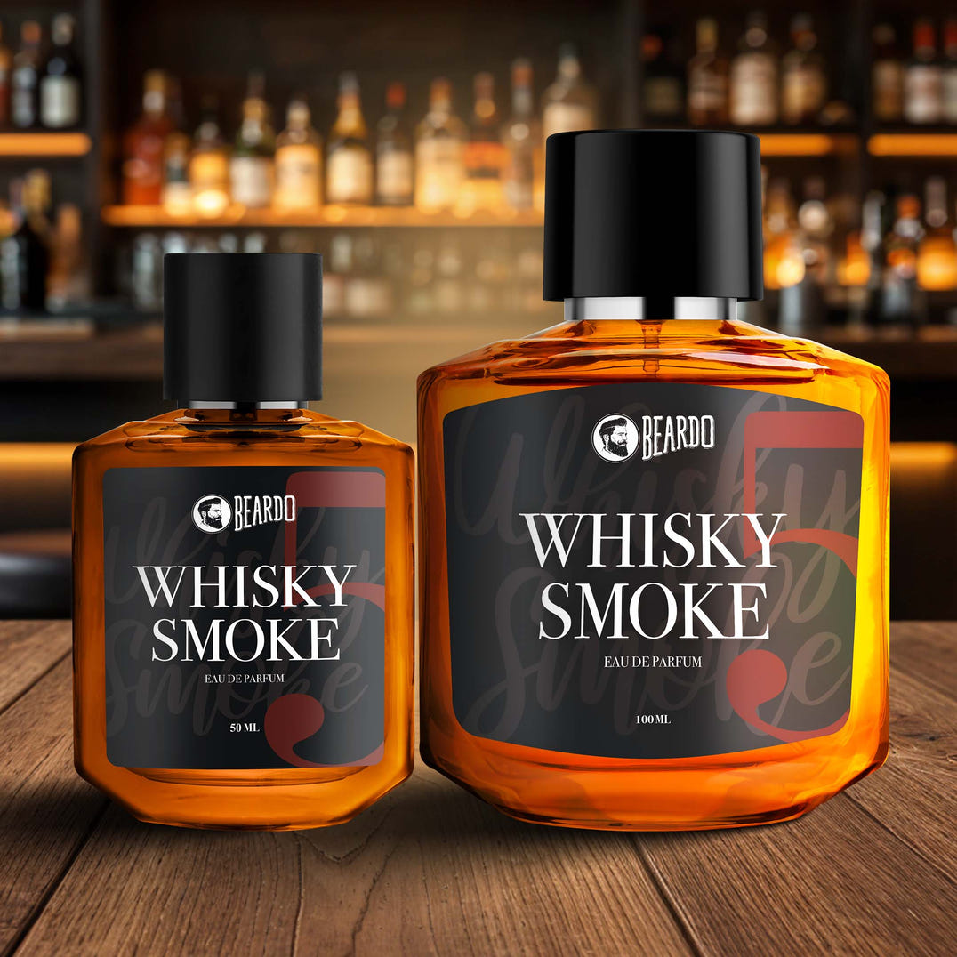 Beardo Whisky Smoke Perfume EDP 100ml & 50ml Combo – long-lasting perfume EDP for men