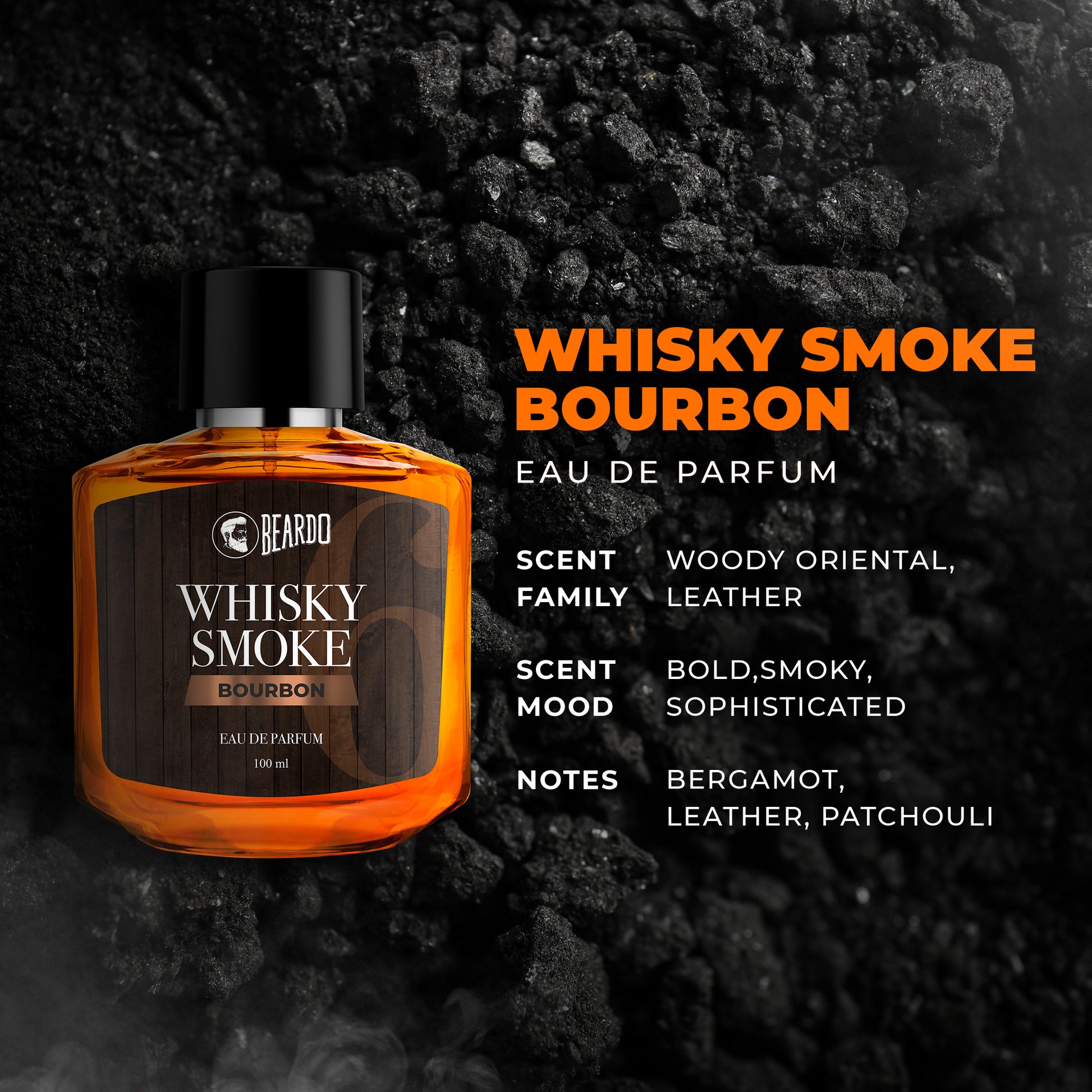 Beardo Whisky Smoke Bourbon Perfume EDP (100ml)