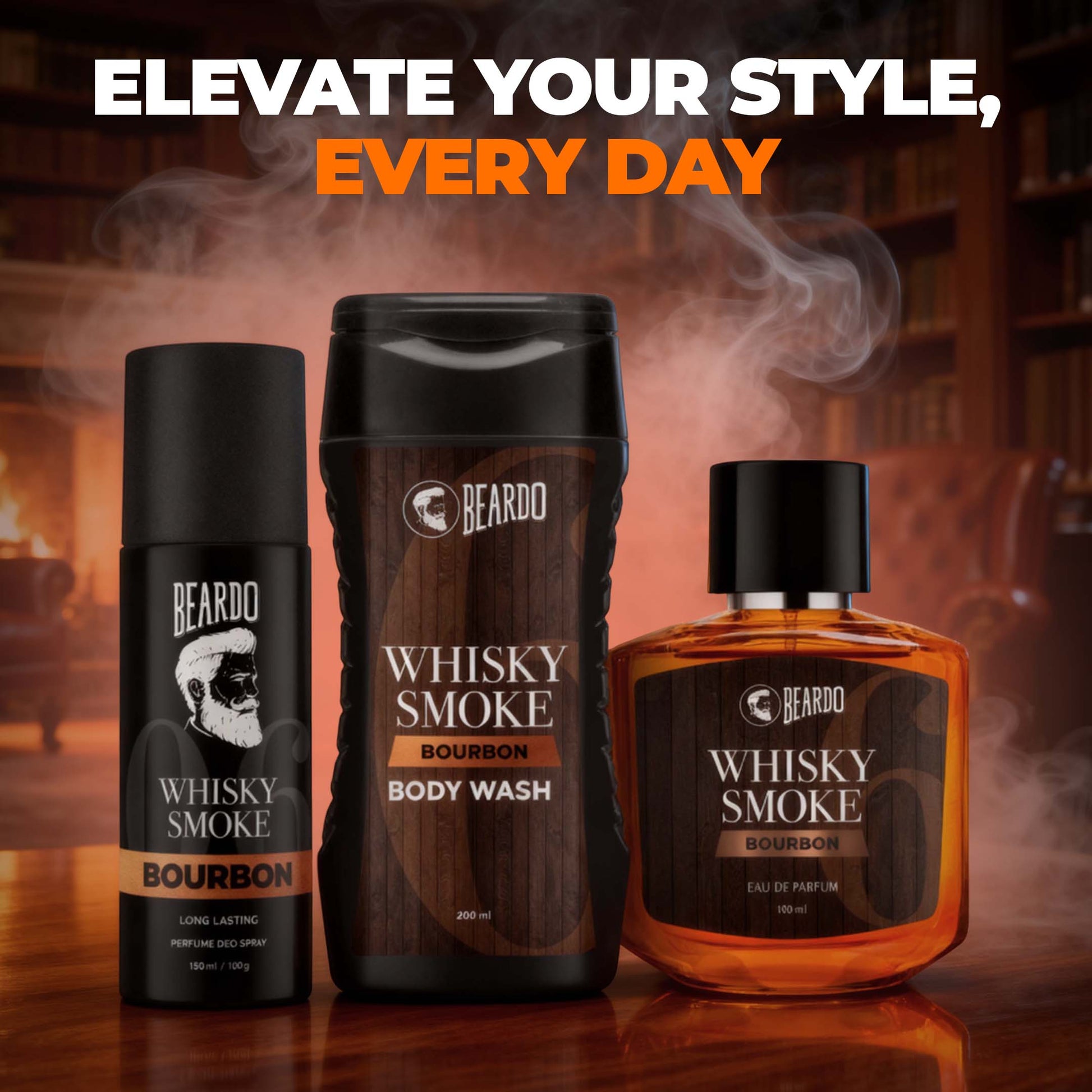 Beardo Whisky Smoke Bourbon Perfume EDP (100ml)