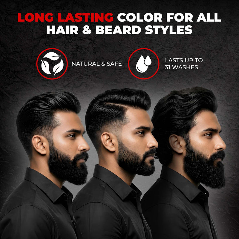 Shampoo Color for Hair and Beard (Natural Black)