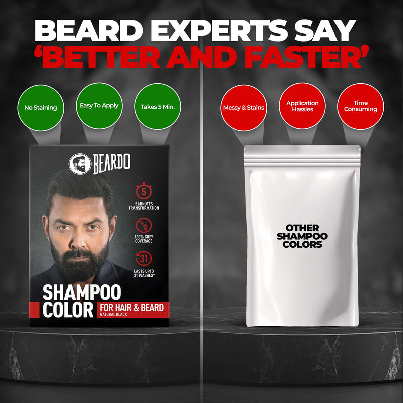 Shampoo Color for Hair and Beard (Natural Black)