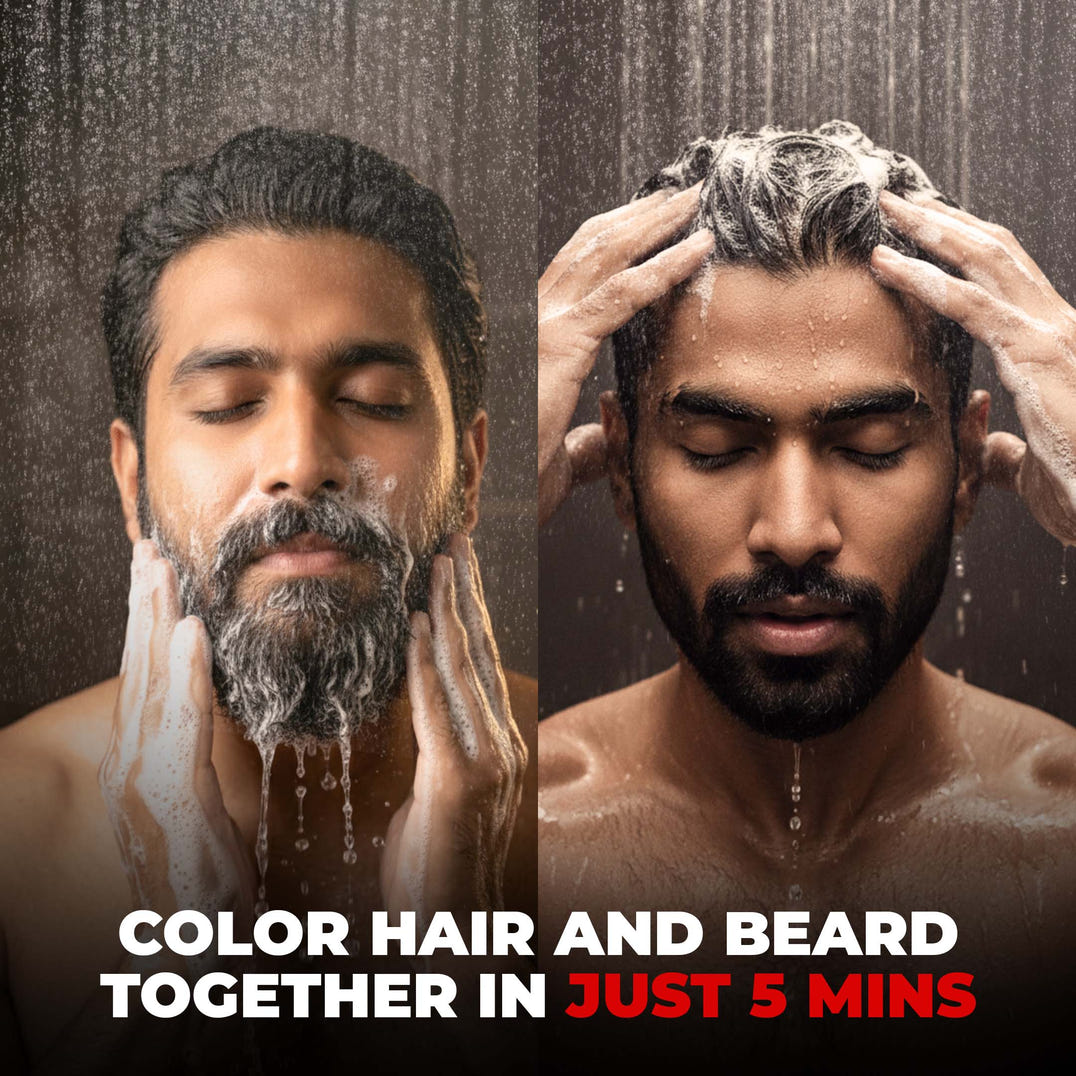 Beardo Shampoo Color for Hair and Beard (Natural Black) – grooming results and lifestyle