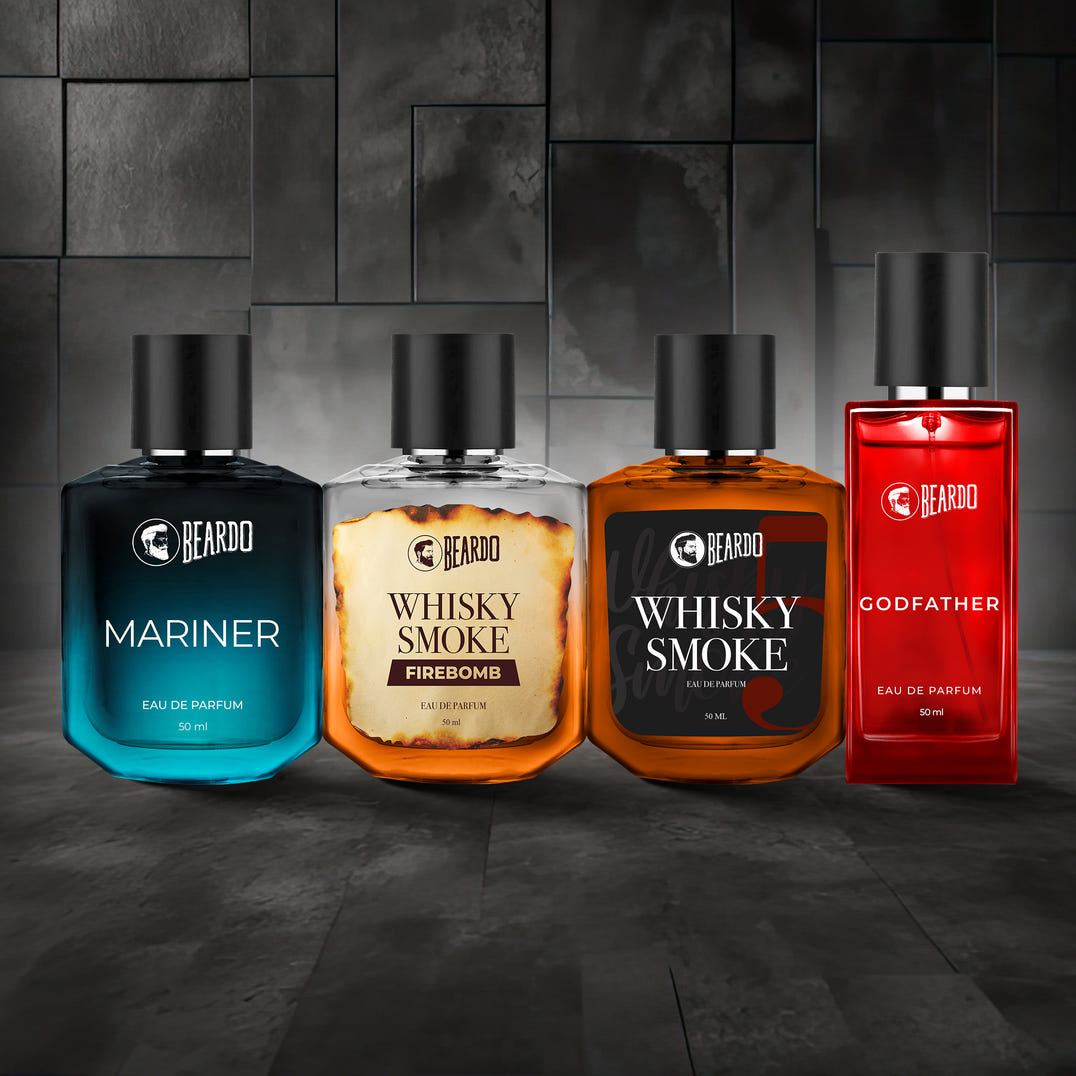 Beardo Best Seller Perfumes Combo (50ml x 4) – long-lasting perfume EDP for men