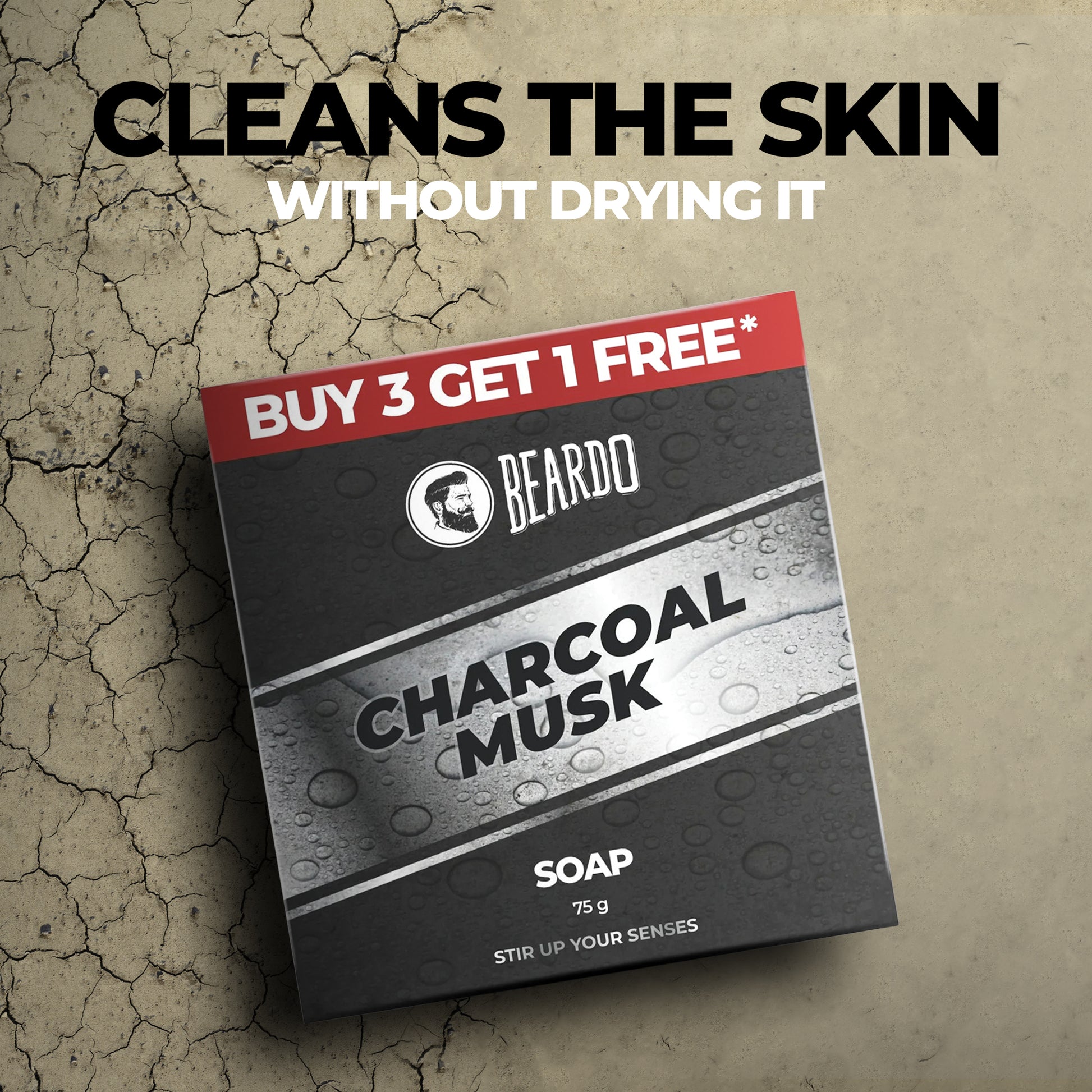 Copy of Beardo Charcoal Musk Soap (Pack of 4)