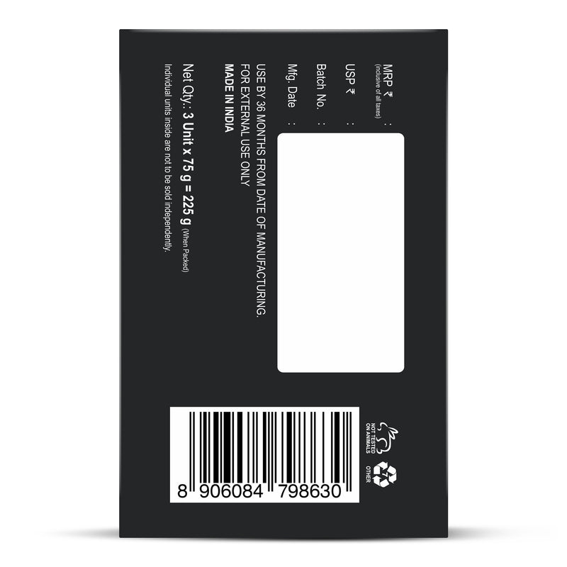 Charcoal Musk Soap Pack of 3 (Pack of 3)