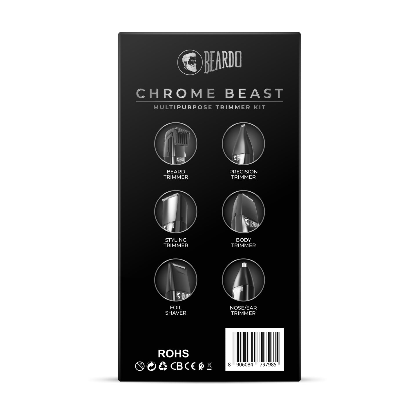 Beardo Chrome Beast Grooming Kit