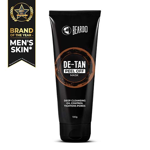 beardo de tan peel off mask, de tan peel off mask, peel off mask for men, best peel off mask for men