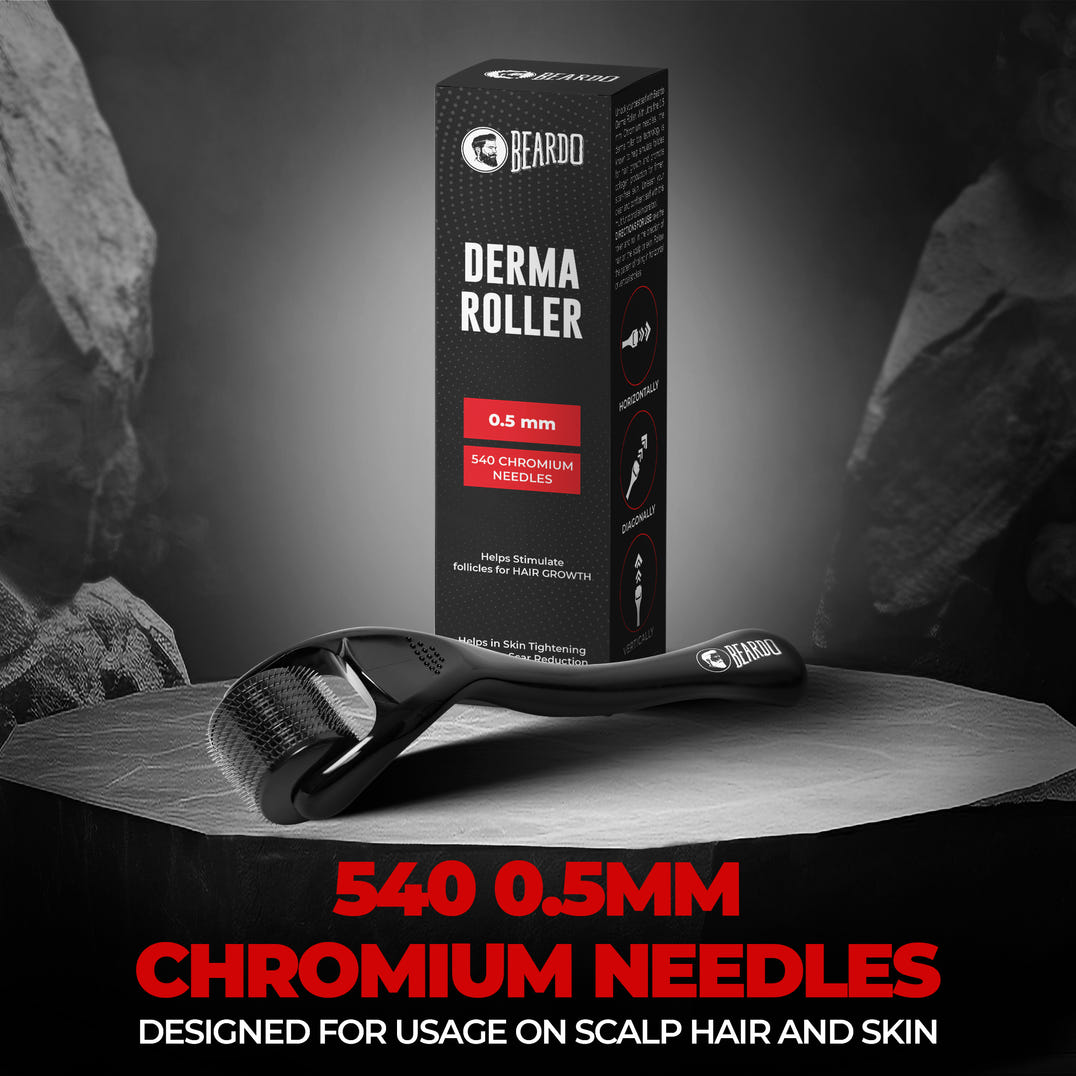 Beardo Dermaroller (0.5mm) – how to use