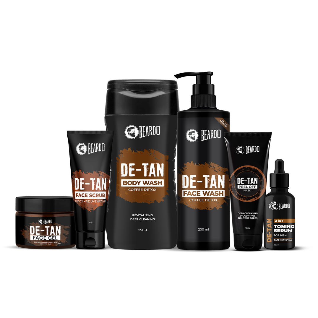 Beardo De-Tan Essentials Kit – grooming combo set for men