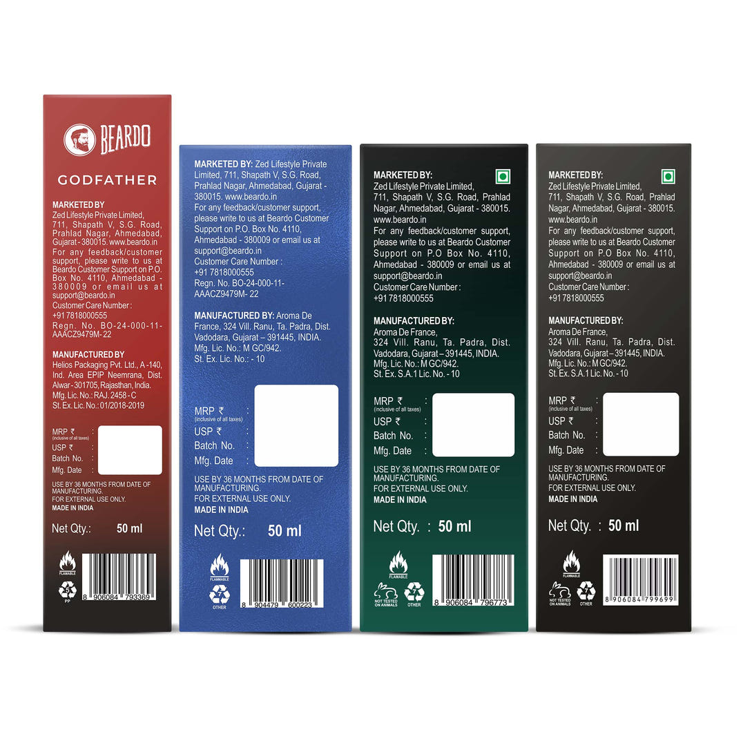 Beardo Best Seller Perfumes Combo (50ml x 4) – key ingredients and benefits