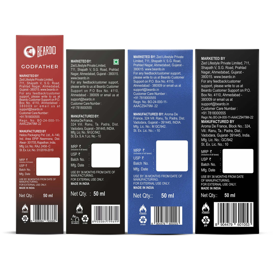 Beardo Best Seller Perfumes Combo (50ml x 4) – key ingredients and benefits