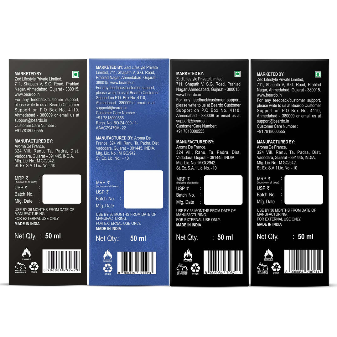 Beardo Best Day Perfumes Combo (50ml x 4) – key ingredients and benefits