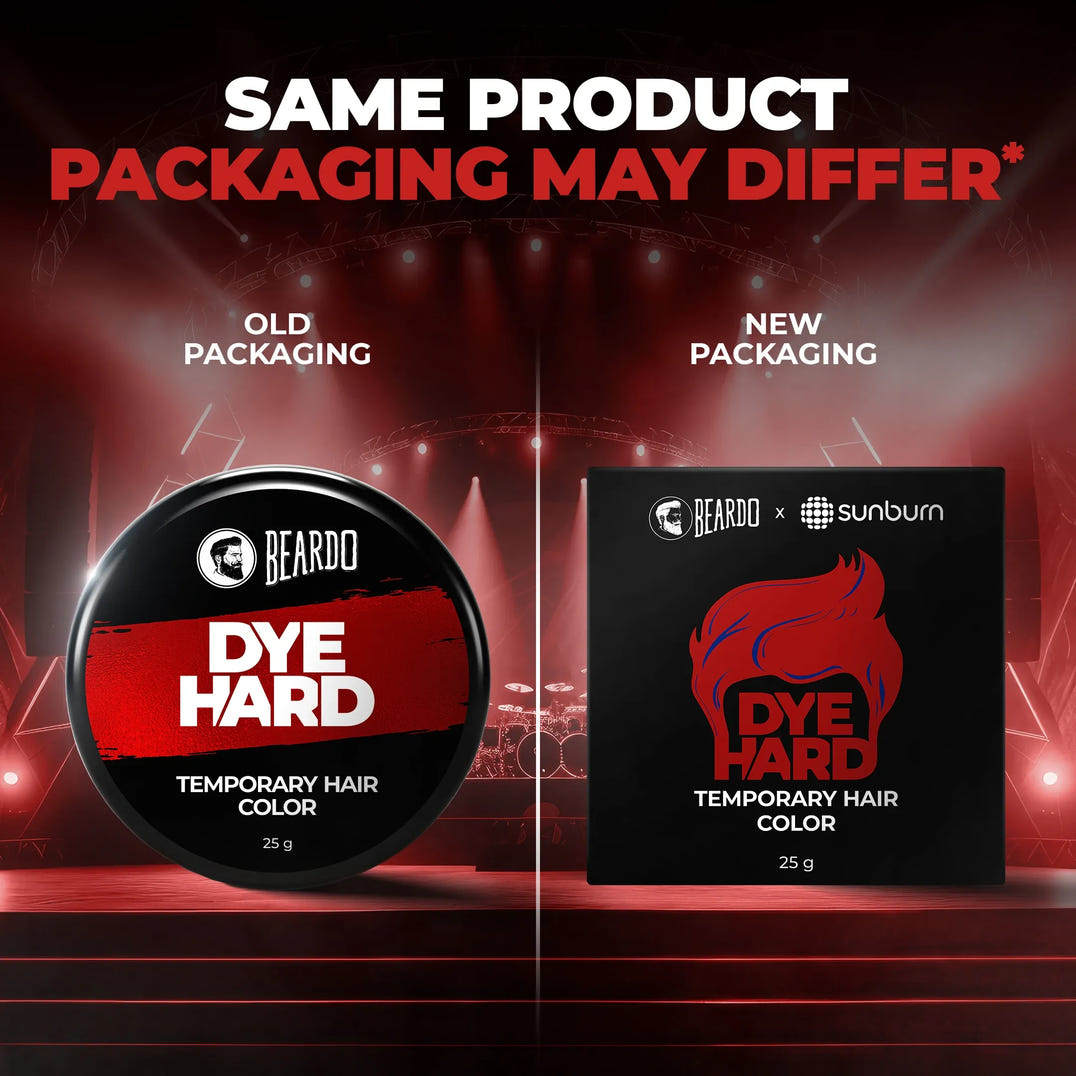 Beardo Dye Hard Temporary Hair Color Metallic Red (25g) – key ingredients and benefits