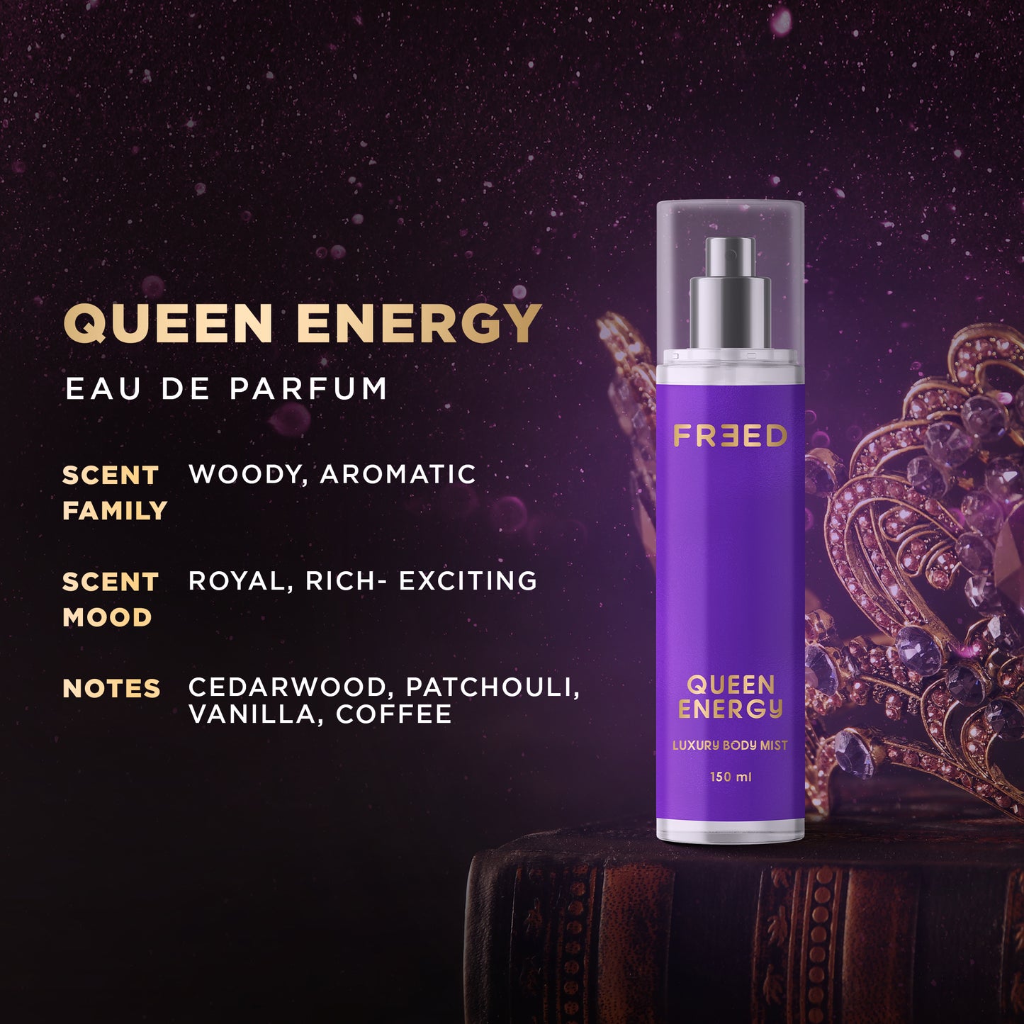 Freed Queen Energy Luxury Body Mist (150ml)