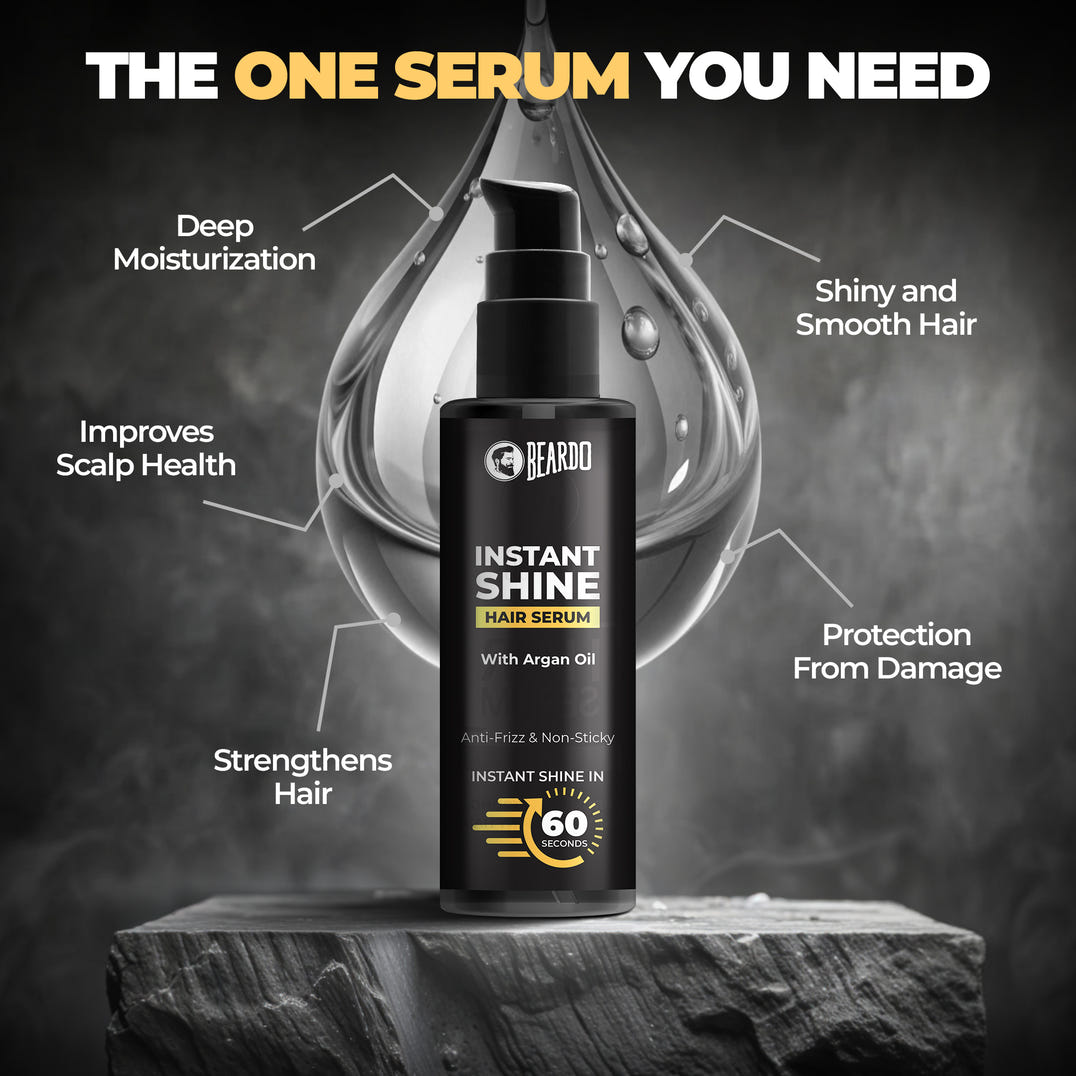 Beardo Instant Shine Hair Serum – grooming results and lifestyle