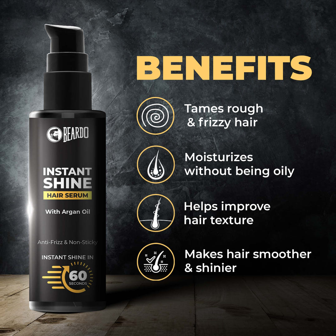 Beardo Instant Shine Hair Serum – grooming results and lifestyle
