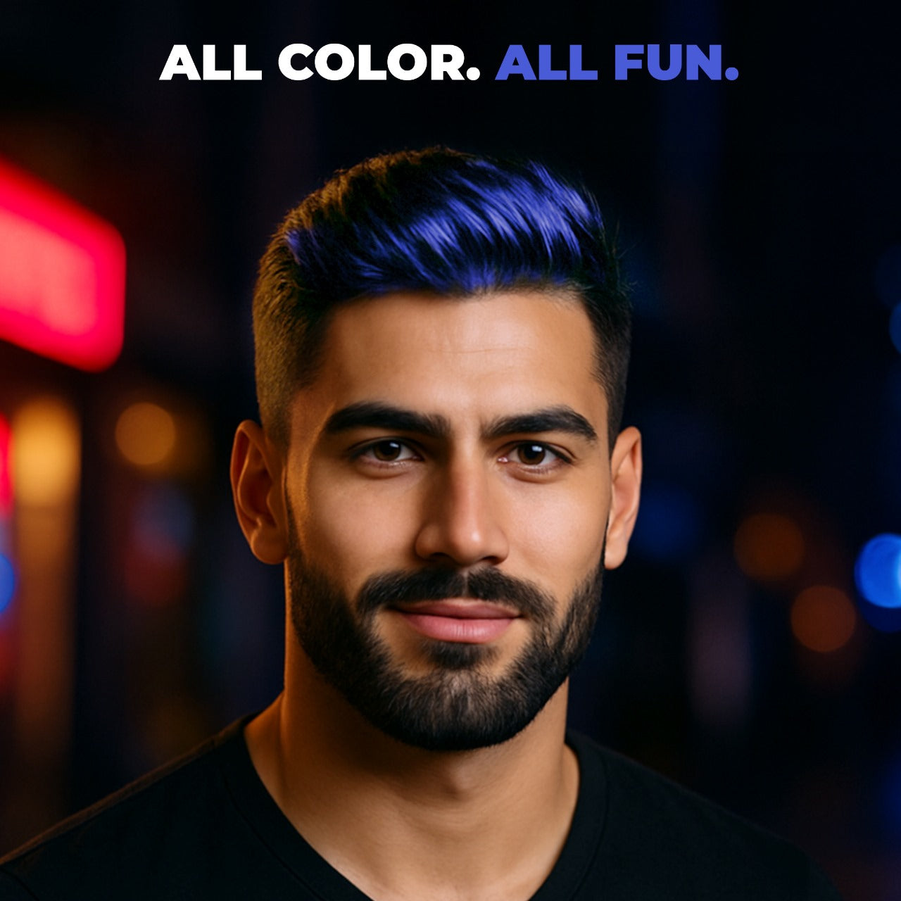 Beardo x Sunburn Quicky Temp Hair Color Spray Blue Edge (50ml)