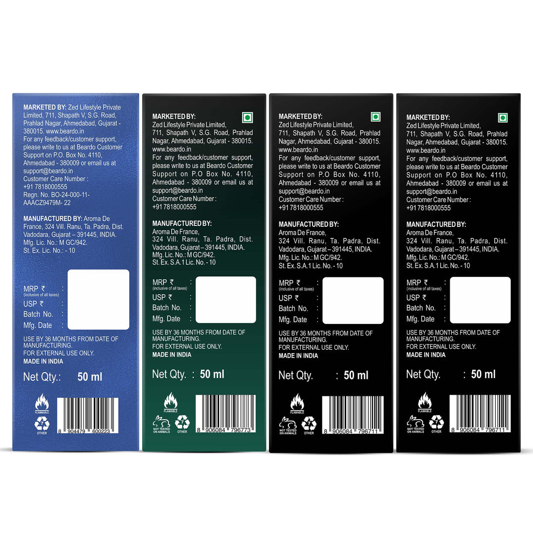 Beardo Best Day Perfumes Combo (50ml x 4) – key ingredients and benefits