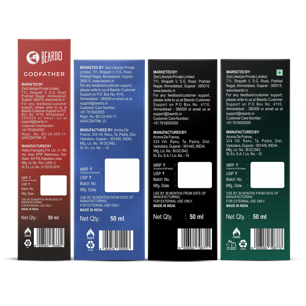 Beardo Best Seller Perfumes Combo (50ml x 4) – key ingredients and benefits