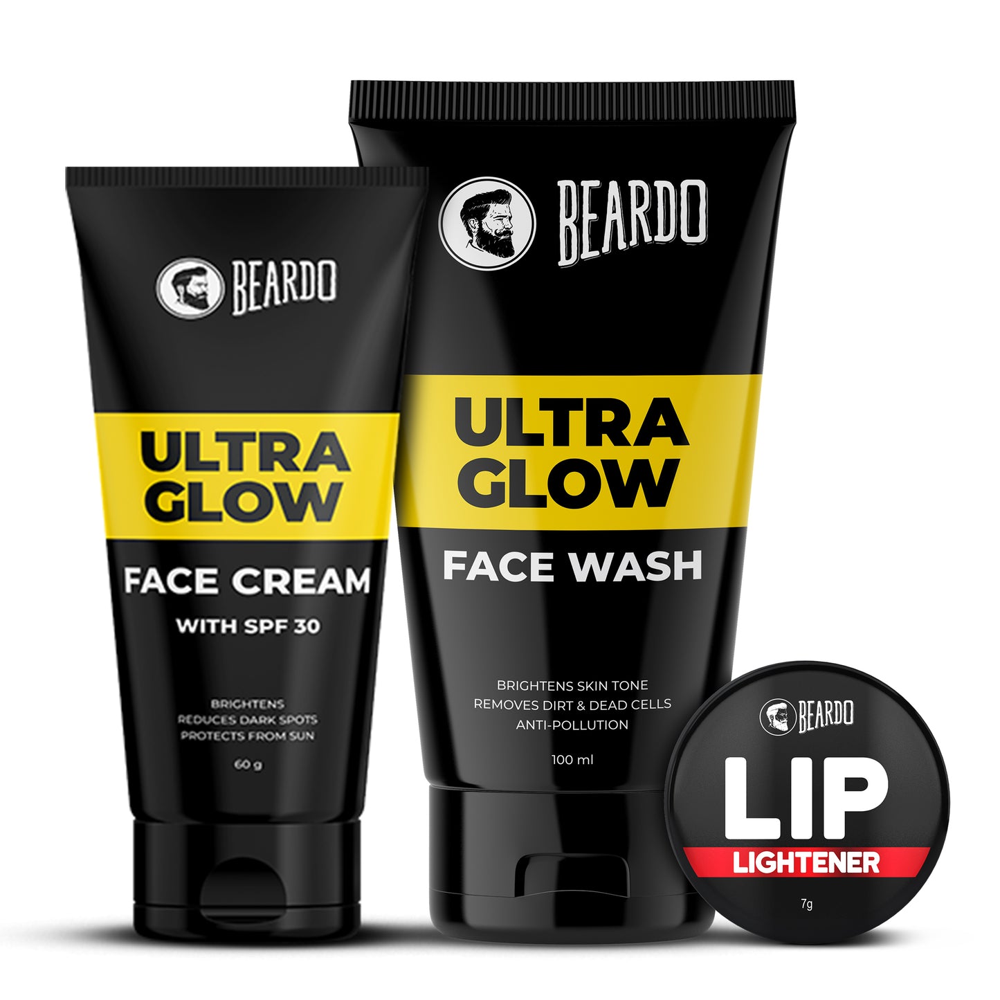 glowing skin men, facial kit combo, face glow tips for men, beardo ultraglow, face glow for men