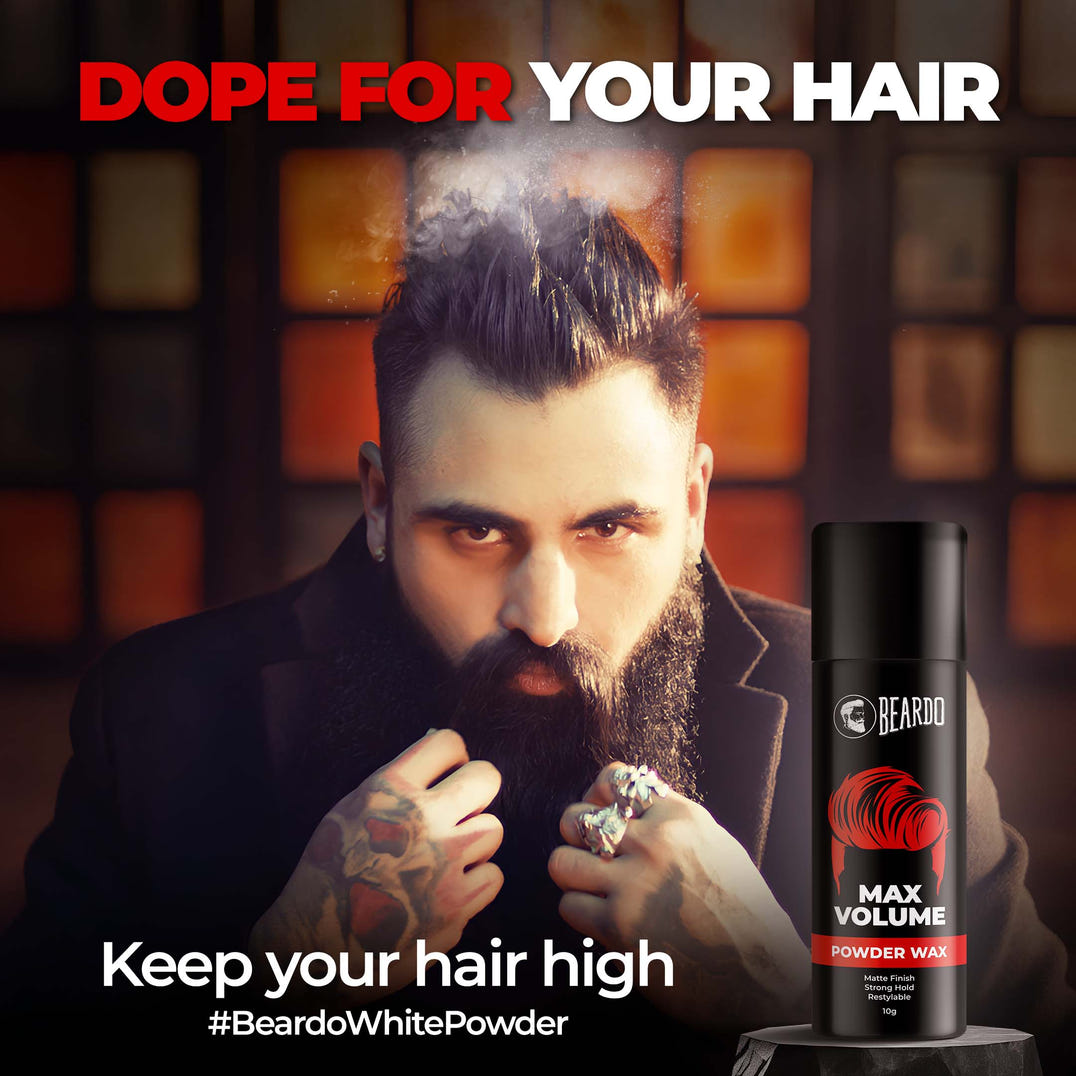 Beardo Hair Volumizing Powder Wax Kit – grooming results and lifestyle