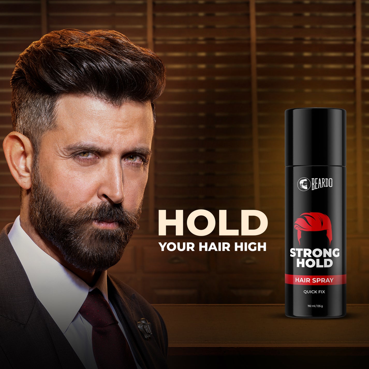 Beardo Strong Hold Hair Spray For Men Beardo India