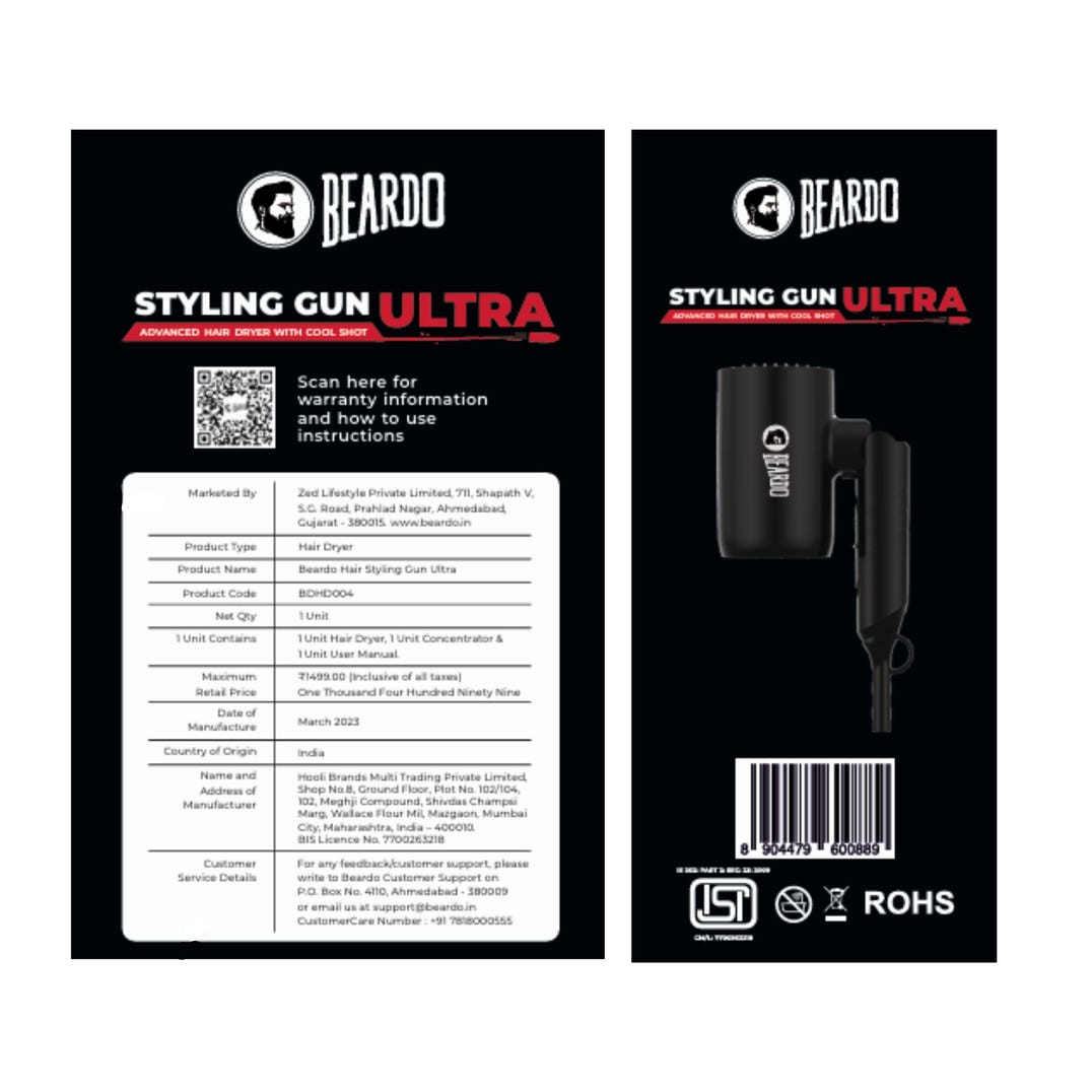 Beardo Styling Gun Ultra Advanced Hair Dryer – grooming results and lifestyle