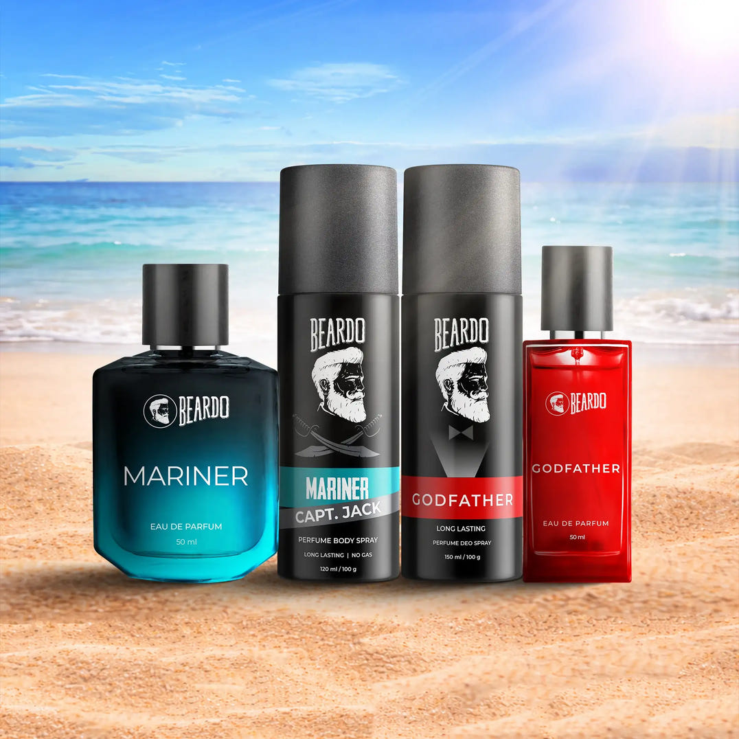 Beardo The Ultimate Summer fragrance combo – grooming brush for men