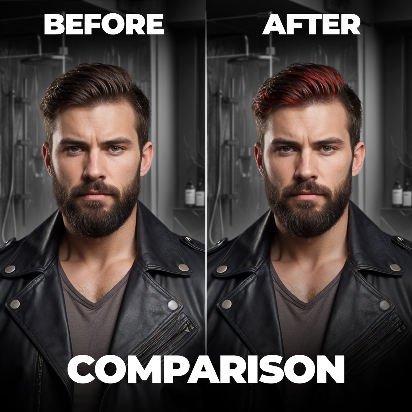 Beardo Dye Hard Temporary Hair Color Metallic Red