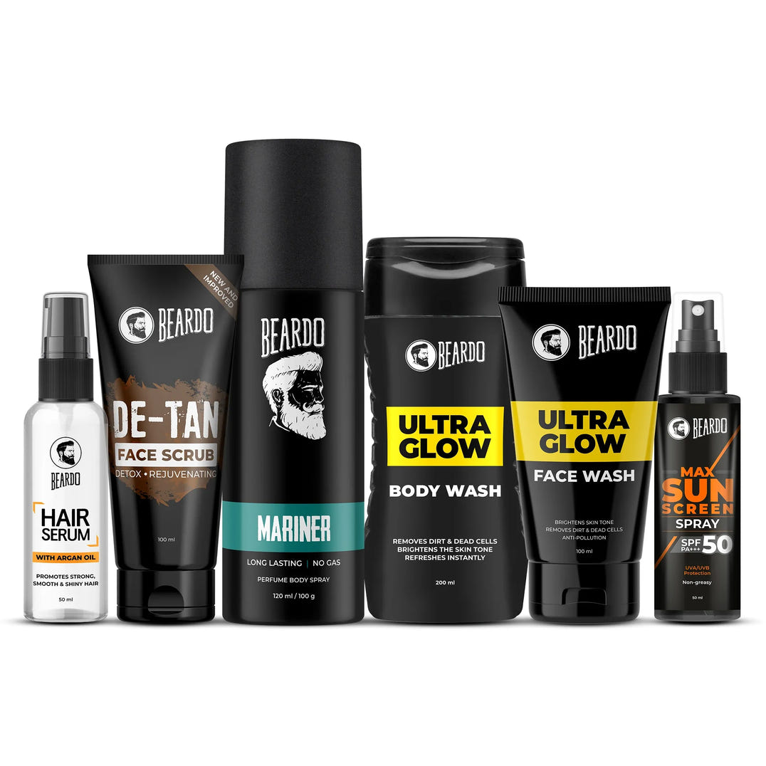 Beardo Ultimate Summer Essentials Combo – grooming brush for men