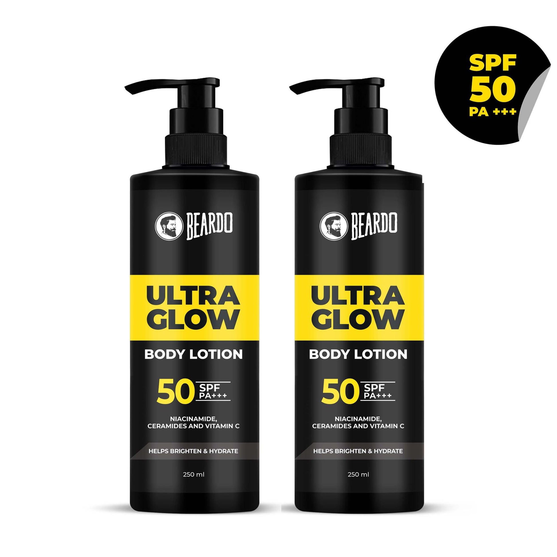 Beardo Ultraglow Body Lotion for Men (Pack of 2)