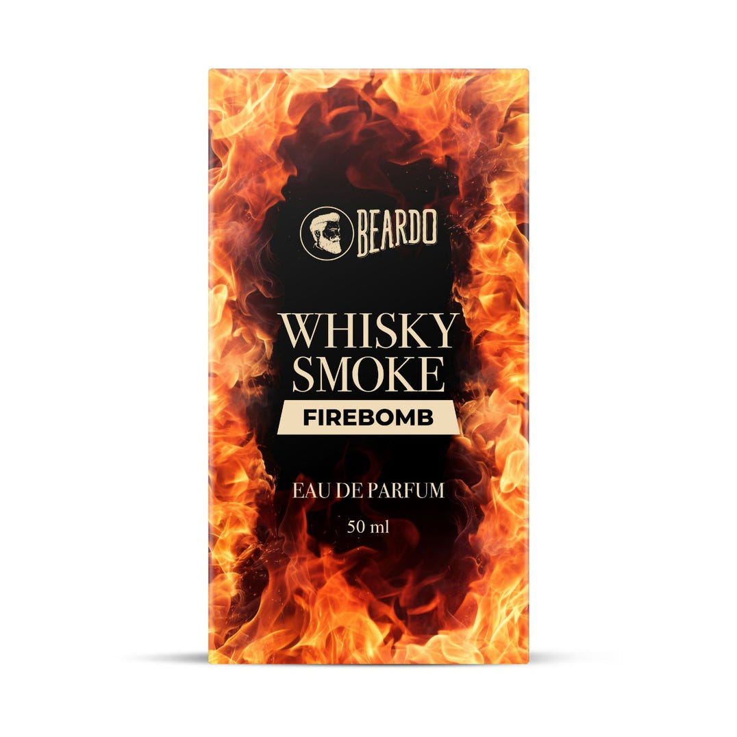 Beardo Whisky Smoke Firebomb Perfume EDP (50ml) – formula and texture close-up