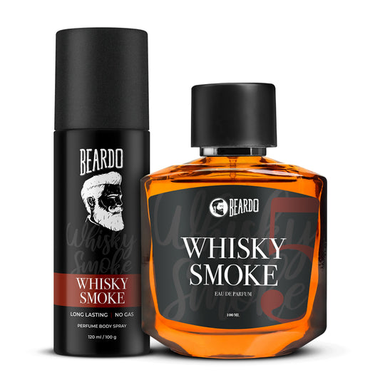 Beardo Whiskey Smoke Perfume 100ml & Whiskey Smoke Body Spray 120ml (Set of 2)